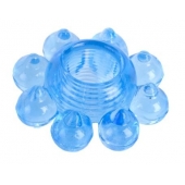 Голубая гелевая насадка-цветок - Toyfa Basic - в Новосибирске купить с доставкой