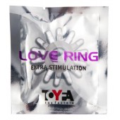 Прозрачное гелевое эрекционное кольцо с шипиками - Toyfa Basic - в Новосибирске купить с доставкой