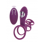 Фиолетовая эрекционная вибронасадка Halo Halo C-Ring Sleeve - Toy Joy - в Новосибирске купить с доставкой
