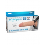 Полый страпон на ремнях 6’’ Hollow Silicone Strap-on - Pipedream - купить с доставкой в Новосибирске