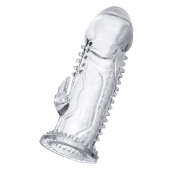 Прозрачная насадка на пенис с шипиками и коготком - 13,5 см. - A-toys - в Новосибирске купить с доставкой