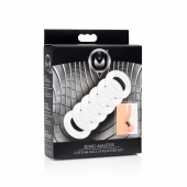 Комплект из 6 прозрачных эрекционных колец Ring Master Custom Ball Stretcher Kit - XR Brands - в Новосибирске купить с доставкой