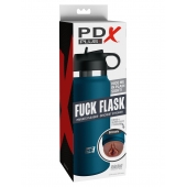 Смуглый мастурбатор-вагина в синей колбе F*ck Flask - Pipedream - в Новосибирске купить с доставкой