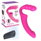 Розовый безремневой страпон Straples Strap-On Dildo - Erokay - купить с доставкой в Новосибирске