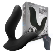 Черный вибромассажер простаты 3,5’’ Remote Control Curve P-spot Massager - 12 см. - Erokay - в Новосибирске купить с доставкой