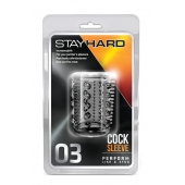 Прозрачная насадка с шипами и шишечками STAY HARD COCK SLEEVE 03 CLEAR - Blush Novelties - в Новосибирске купить с доставкой