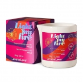 Массажная свеча Light My Fire с ароматом моной - 80 мл. - Love to Love - купить с доставкой в Новосибирске