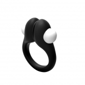 Черное эрекционное кольцо Zippy Vibrating Ring With Bullet - Adrien Lastic - в Новосибирске купить с доставкой