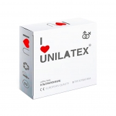 Ультратонкие презервативы Unilatex Ultra Thin - 3 шт. - Unilatex - купить с доставкой в Новосибирске