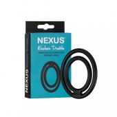 Черное двойное эрекционное кольцо Nexus Enduro Double - Nexus Range - в Новосибирске купить с доставкой