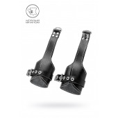 Черные подвесы с белой строчкой - Pecado - купить с доставкой в Новосибирске