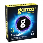 Супертонкие презервативы Ganzo Invisible - 3 шт. - Ganzo - купить с доставкой в Новосибирске