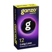 Презервативы с анестетиком для продления удовольствия Ganzo Long Love - 12 шт. - Ganzo - купить с доставкой в Новосибирске