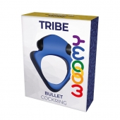 Синее эрекционное кольцо Wooomy Tribeс с вибрацией - Adrien Lastic - в Новосибирске купить с доставкой