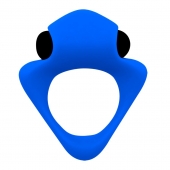 Синее эрекционное кольцо Wooomy Tribeс с вибрацией - Adrien Lastic - в Новосибирске купить с доставкой