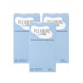 Набор из 3 упаковок ультратонких презервативов Pleasure Lab (по 12 шт.) - Pleasure Lab - купить с доставкой в Новосибирске