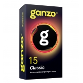Классические презервативы с обильной смазкой Ganzo Classic - 15 шт. - Ganzo - купить с доставкой в Новосибирске