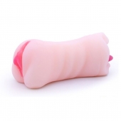 Телесный двусторонний мастурбатор - вагина и ротик - Boys of Toys - в Новосибирске купить с доставкой