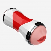 Двусторонний мастурбатор в колбе Power Grip Cup - вагина и ротик - Boys of Toys - в Новосибирске купить с доставкой