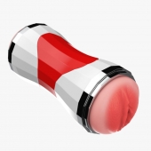 Двусторонний мастурбатор в колбе Power Grip Cup - вагина и ротик - Boys of Toys - в Новосибирске купить с доставкой