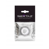 Эластичное эрекционное кольцо с длинными черными «ресничками» - Sextaz - в Новосибирске купить с доставкой
