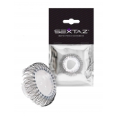 Эластичное эрекционное кольцо с длинными черными «ресничками» - Sextaz - в Новосибирске купить с доставкой