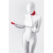 Красный ошейник с подкладкой из меха - ToyFa - купить с доставкой в Новосибирске