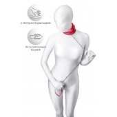 Красный ошейник с подкладкой из меха - ToyFa - купить с доставкой в Новосибирске