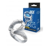 Прозрачное двойное эрекционное кольцо - Sex Expert - в Новосибирске купить с доставкой