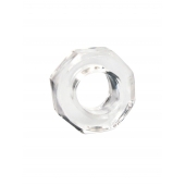 Прозрачное эрекционное кольцо в форме гайки - Sex Expert - в Новосибирске купить с доставкой