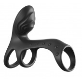 Черная насадка на пенис Ultimate Couples Cage Pro - Pipedream - в Новосибирске купить с доставкой