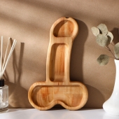 Деревянное блюдо для подачи в форме члена (25 х 16,5 х 1,7 см) - Сима-Ленд - купить с доставкой в Новосибирске