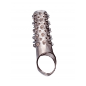 Дымчатая насадка на пенис с шипами и выпуклостями - 12 см. - Sex Expert - в Новосибирске купить с доставкой