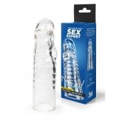 Прозрачная закрытая насадка на член - 15 см. - Sex Expert - в Новосибирске купить с доставкой