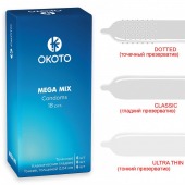 Презервативы OKOTO Mega Mix - 18 шт. - Sitabella - купить с доставкой в Новосибирске