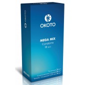 Презервативы OKOTO Mega Mix - 18 шт. - Sitabella - купить с доставкой в Новосибирске