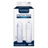 Набор из 2 прозрачных насадок на член Seductive Tickler Sleeves Set - NMC - в Новосибирске купить с доставкой