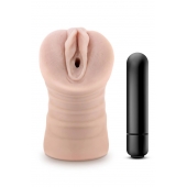 Телесный мастурбатор-вагина Ayumi с вибрацией - Blush Novelties - в Новосибирске купить с доставкой