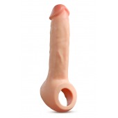 Телесная насадка-удлинитель Thrive 8.75 Inch Realistic Penis Extender Sleeve - 22,2 см. - Blush Novelties - в Новосибирске купить с доставкой