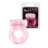 Розовое эрекционное виброкольцо с бабочкой - 1137 - в Новосибирске купить с доставкой
