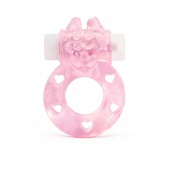 Розовое эрекционное виброкольцо в форме зайчика - 1137 - в Новосибирске купить с доставкой