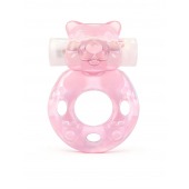 Розовое эрекционное виброкольцо в форме мишки - 1137 - в Новосибирске купить с доставкой
