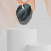 Серый сквозной мастурбатор с вибрацией Manwan Starter - Manwan - в Новосибирске купить с доставкой