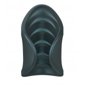 Серый сквозной мастурбатор с вибрацией Manwan Starter - Manwan - в Новосибирске купить с доставкой