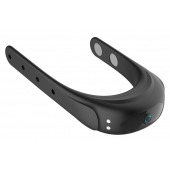 Черное эрекционное виброкольцо на ремешках - Boys of Toys - в Новосибирске купить с доставкой