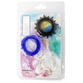 Набор из 3 эрекционных колец разного цвета и рельефа - Boys of Toys - в Новосибирске купить с доставкой