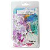 Набор из 3 эрекционных прозрачных колец - Boys of Toys - в Новосибирске купить с доставкой