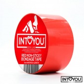 Красный скотч для фиксации Non-Sticky Bondage Tape - 15 м. - Intoyou - купить с доставкой в Новосибирске
