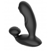 Черный вибромассажер простаты с вращающимся шариком - Secwell - в Новосибирске купить с доставкой