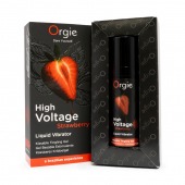 Жидкий вибратор Orgie High Voltage Strawberry - 15 мл. - ORGIE - купить с доставкой в Новосибирске